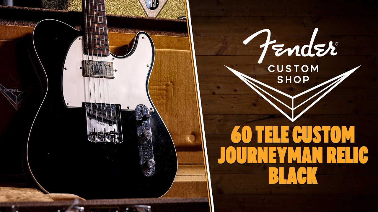 Fender Custom Shop 60 Tele Custom - Journeyman Relic Black