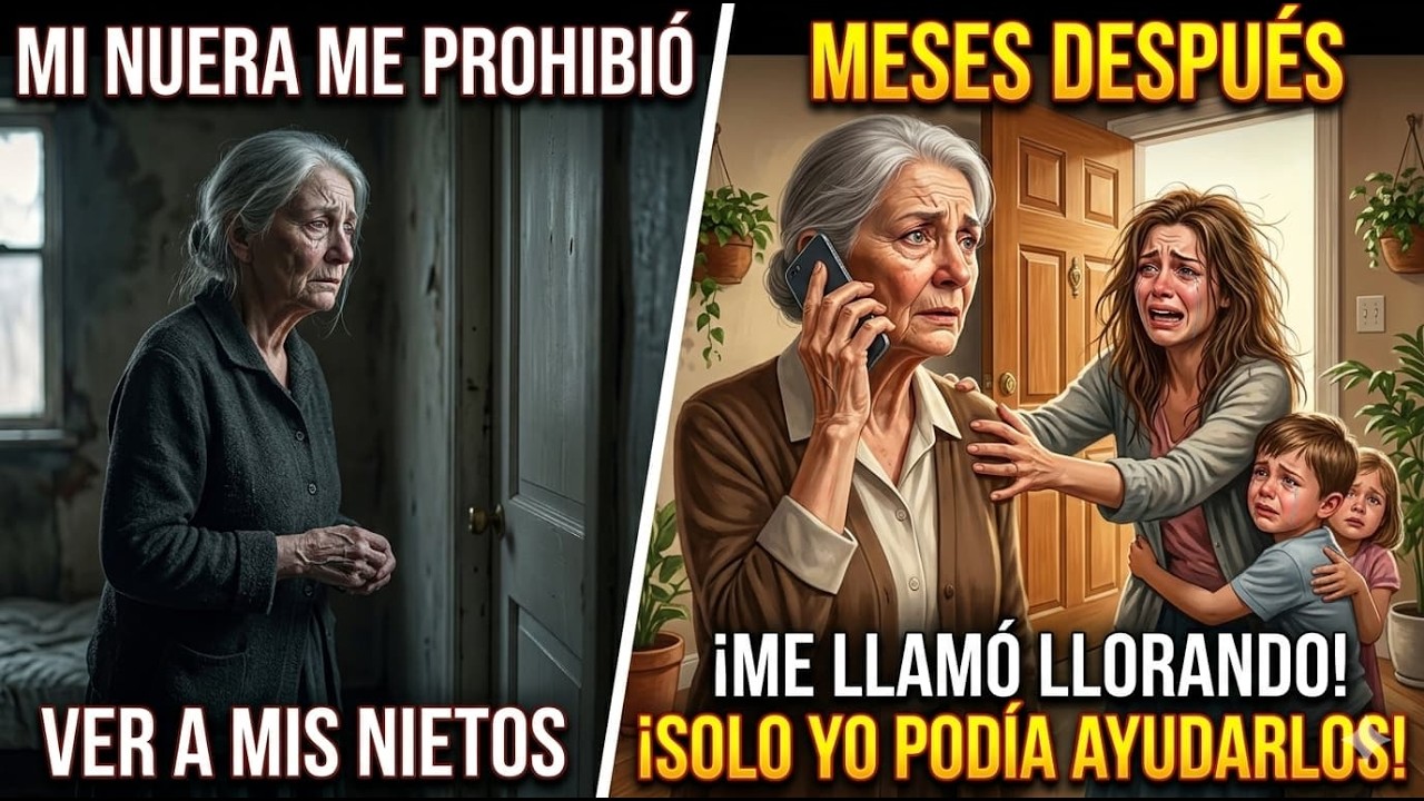Mi nuera me prohibió ver a mis nietos, pero meses después me llamó llorando: solo yo podía ayudar