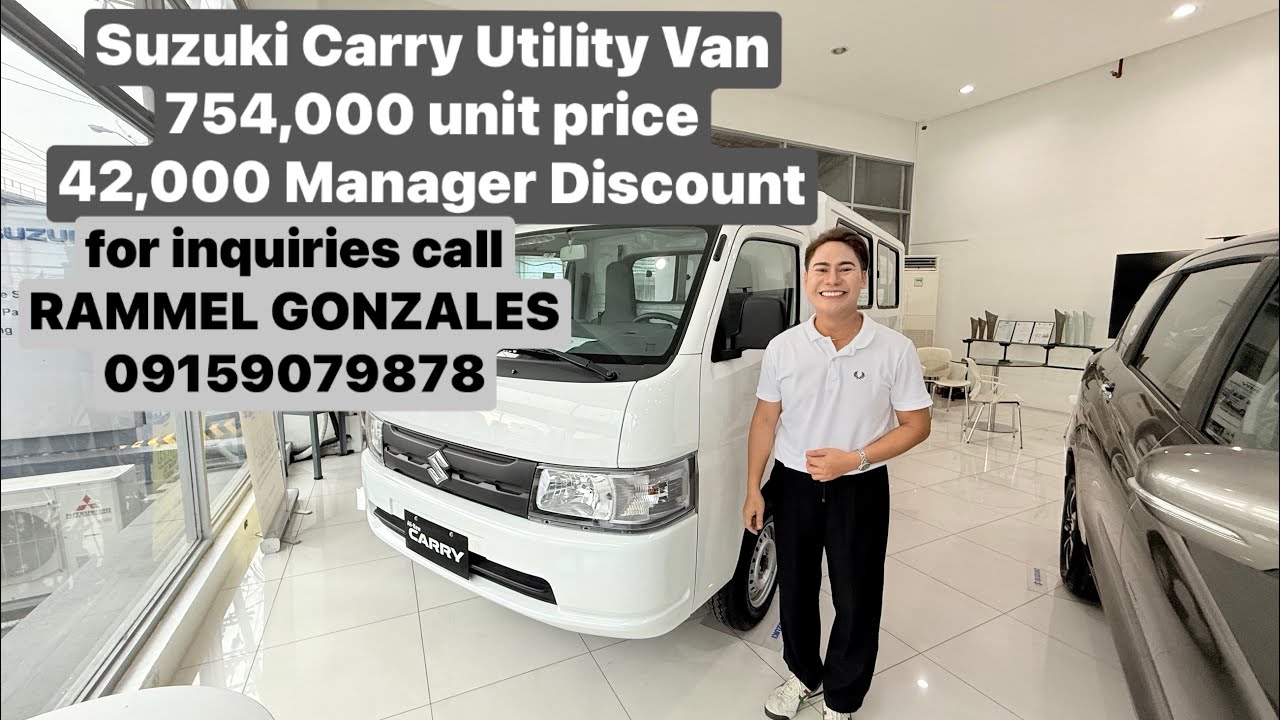 Madaliang demonstratioo for new Suzuki carry utility van with 16 seater kasya buong pamilya.