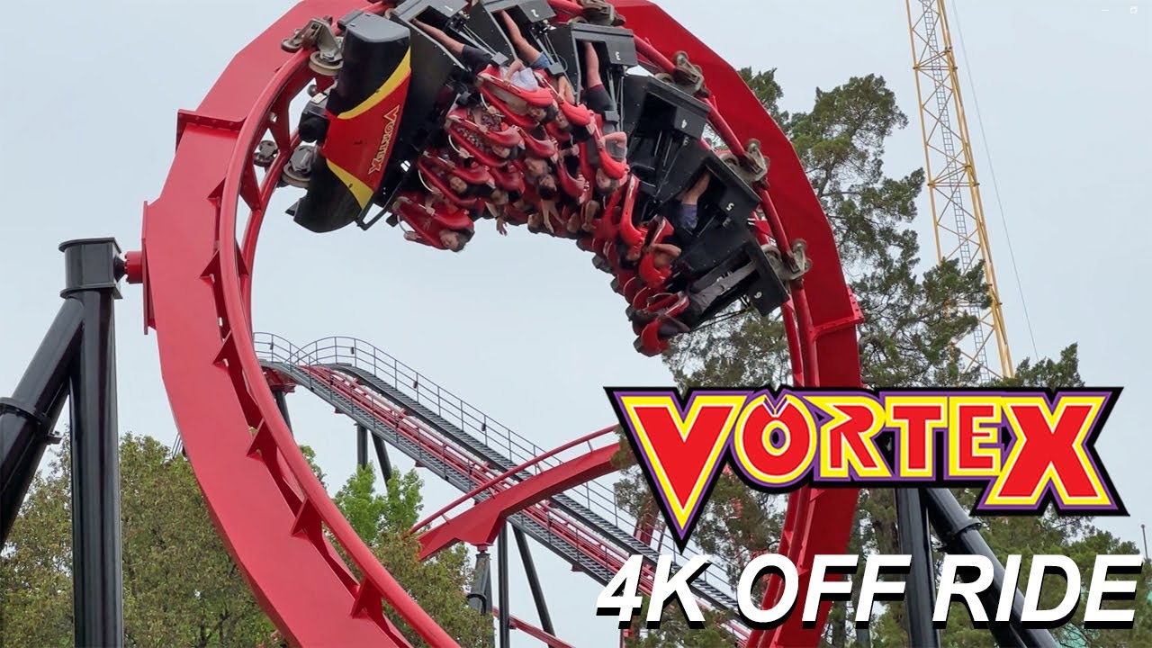 Vortex **NEW PAINT JOB** (4K OFF Ride POV)- Carowinds, Charlotte, NC