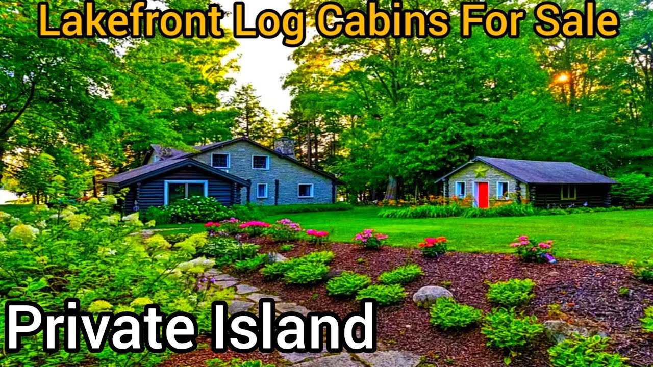 Michigan Lakefront Cabin For Sale | Waterfront Cabins For Sale  | 4.3 acres | Michigan Real Estate