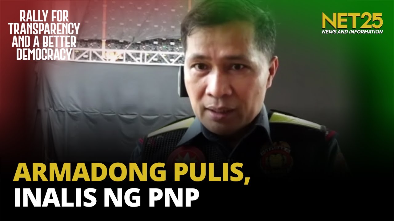 Armadong pulis sa Quirino Grandstand rally, inalis ng PNP