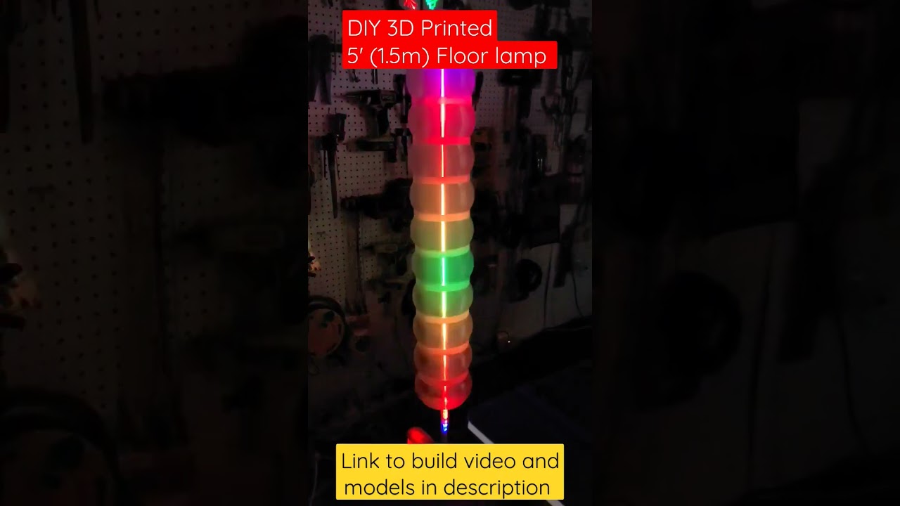 DIY 3D Printed Floor Lamp