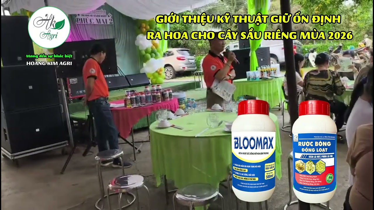 GIỚI THIỆU CÔNG NGHỆ XỬ LÝ BÔNG SẦU RIÊNG HIỆU QUẢ