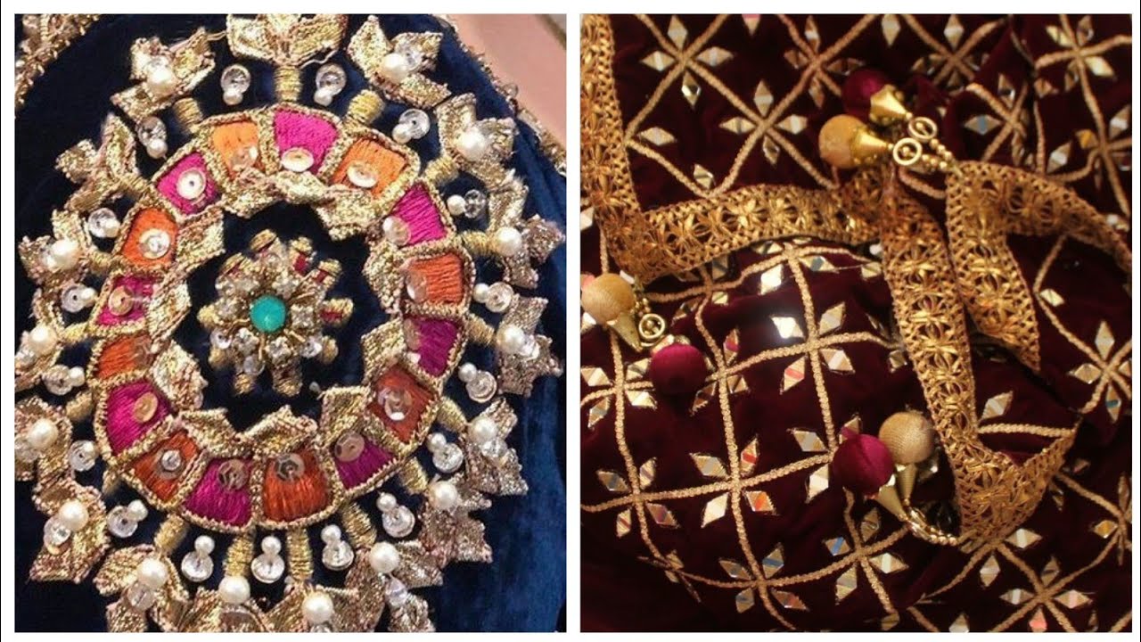 Top 35 latest and trendy mirror with Gota patti work designs