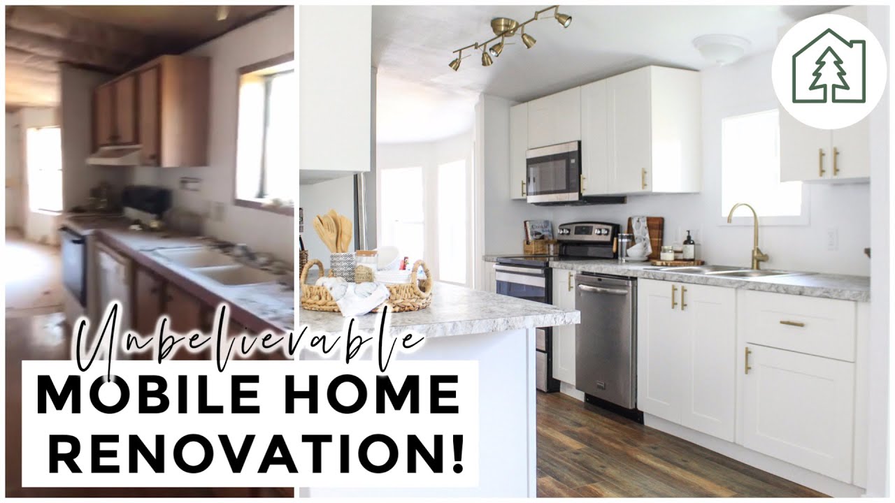 UNBELIEVABLE MOBILE HOME TRANSFORMATION! INDUSTRIAL FARMHOUSE REMODEL | Living Hope Renovations