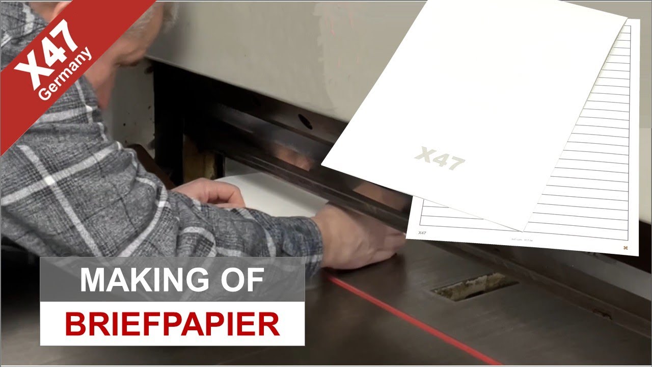 X47 | Herstellung eines Blocks Schreibpapier Inhouse