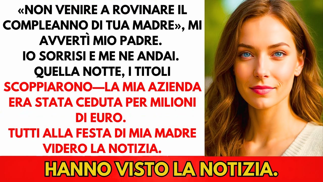 Mi Ha Detto Di Non Venire. Che Avrei "Rovinato" Il Compleanno Di Mamma. Sono Rimasta Zitta E...