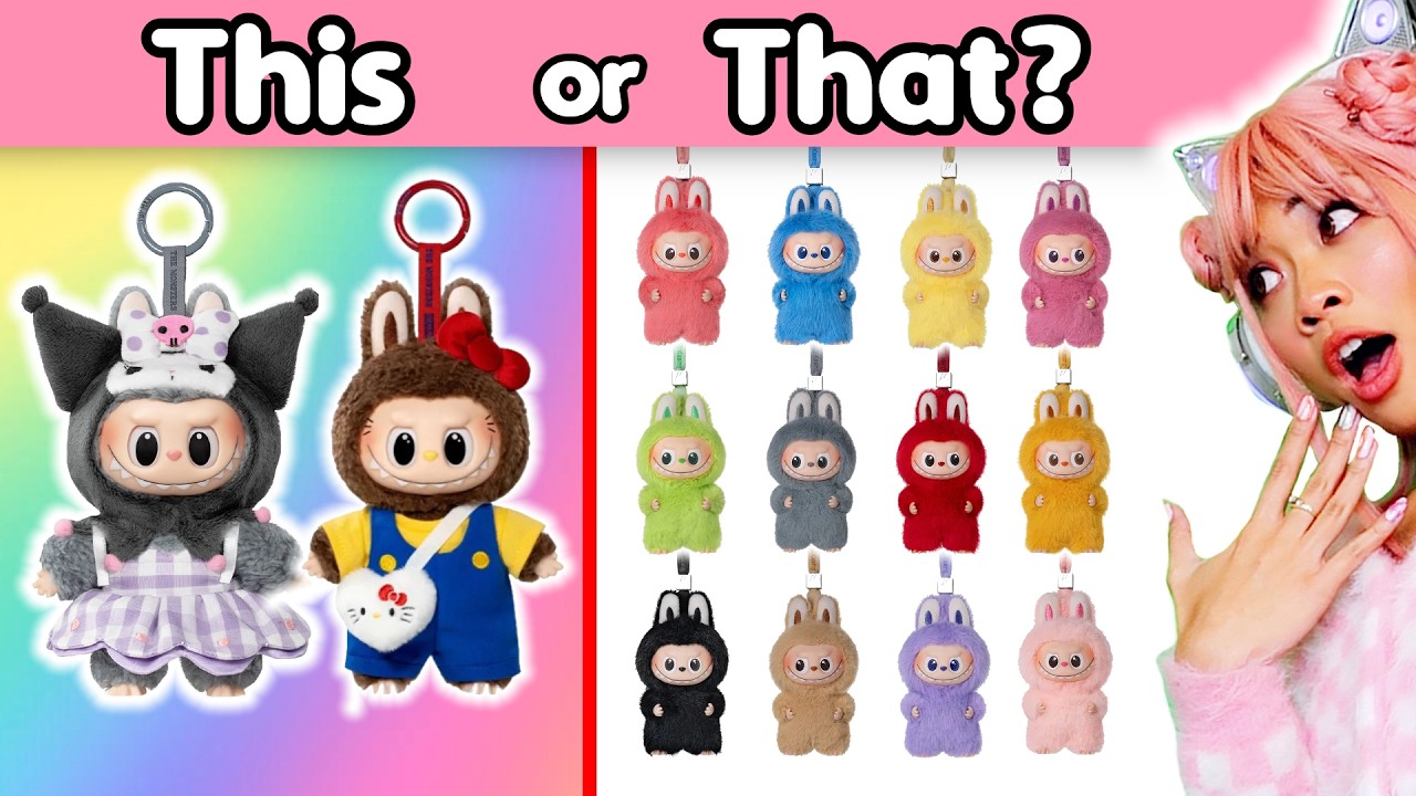 UNBOXING SANRIO LABUBU VS MINI LABUBU! (Who will win?)