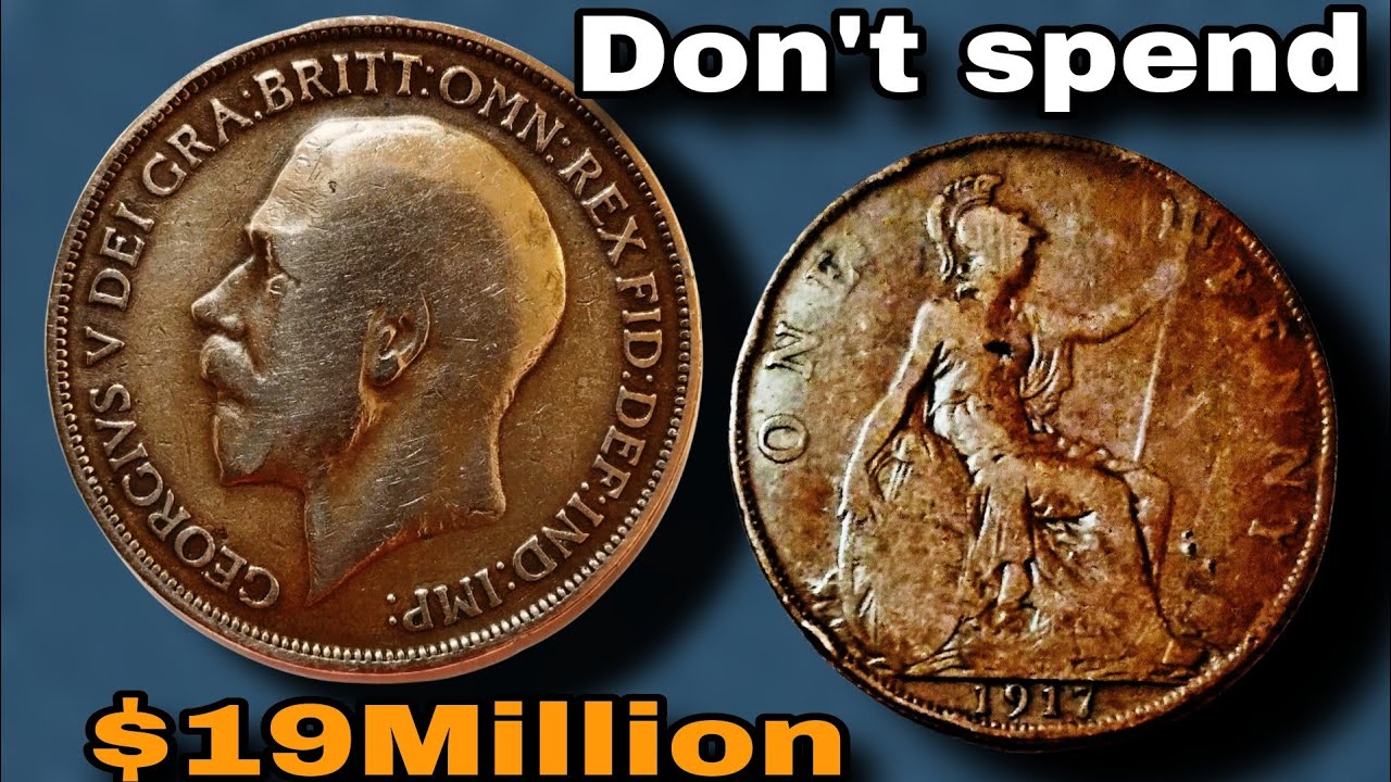 ОДИН ПЕННИ ВЕЛИКОБРИТАНИИ 1917 ГОДА: ЦЕННОСТЬ И ОБЗОР &mdash; ГЕОРГ V