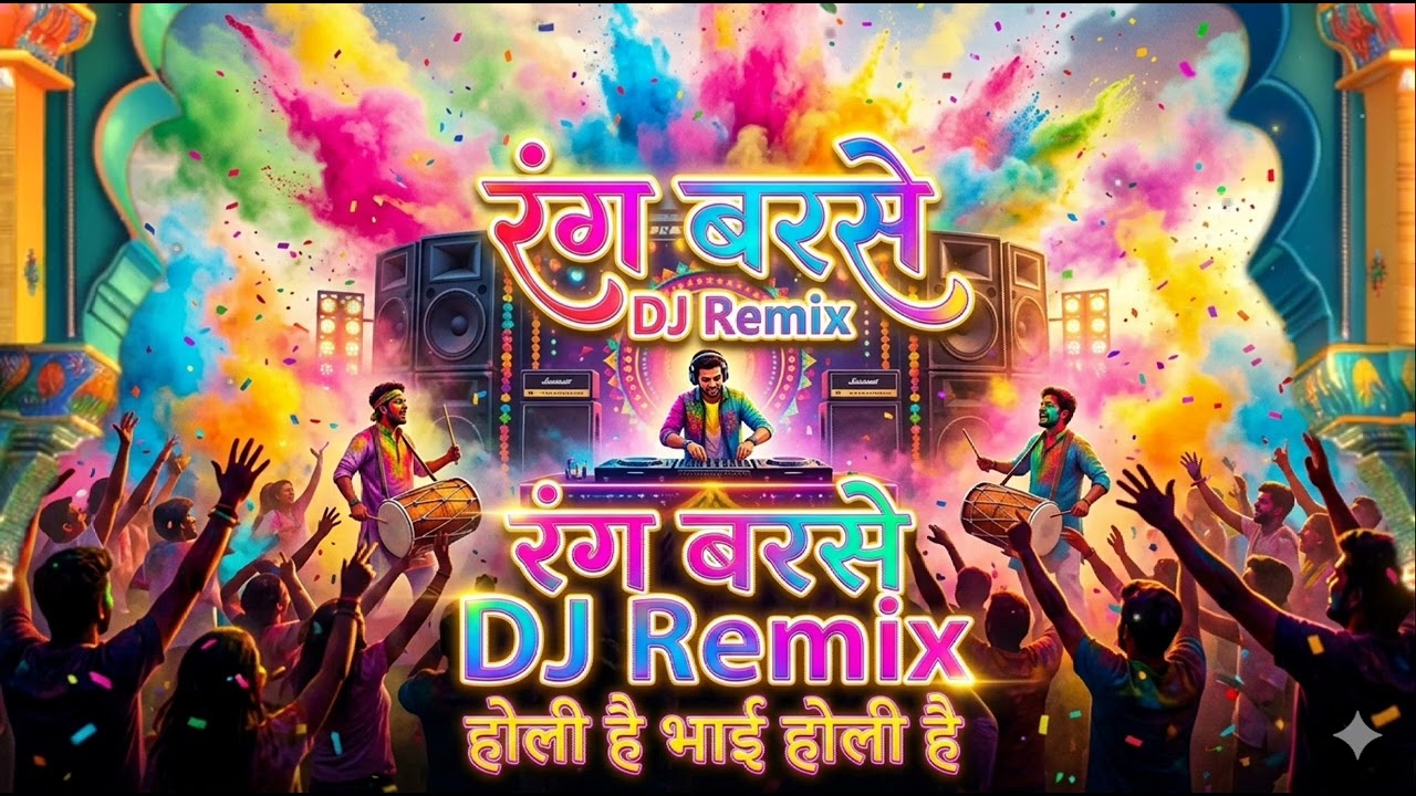 रंग बरसे DJ Remix 🔥 | होली है भाई होली है | Fast Holi Song 2026 | Desi DJ Vibes