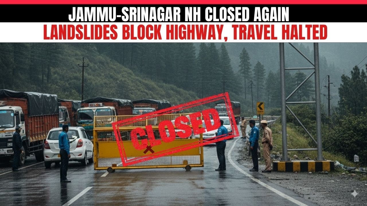BigBreaking Jammu-Srinagar National Highway Closed Again Due To Landslides