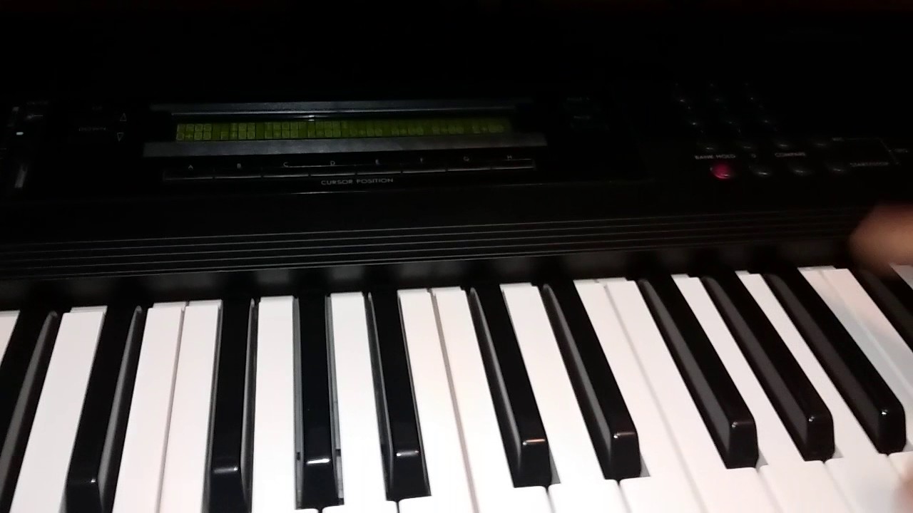 Korg m1 canviar sonidos con un solo numero