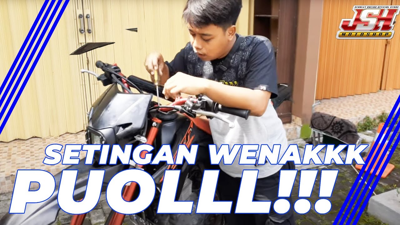 Cara Setting Rebound & Compresi Usd Scarlet Buat Harian Sumo #supermoto #jogja #crf #crf150l #klx