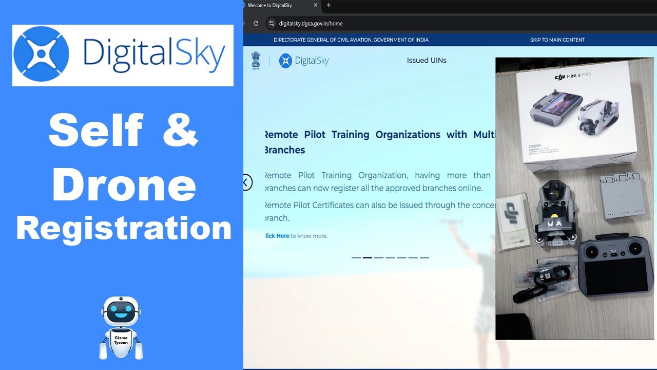 DGCA DigitalSky Registration | Drone registration in India | Drone rules india