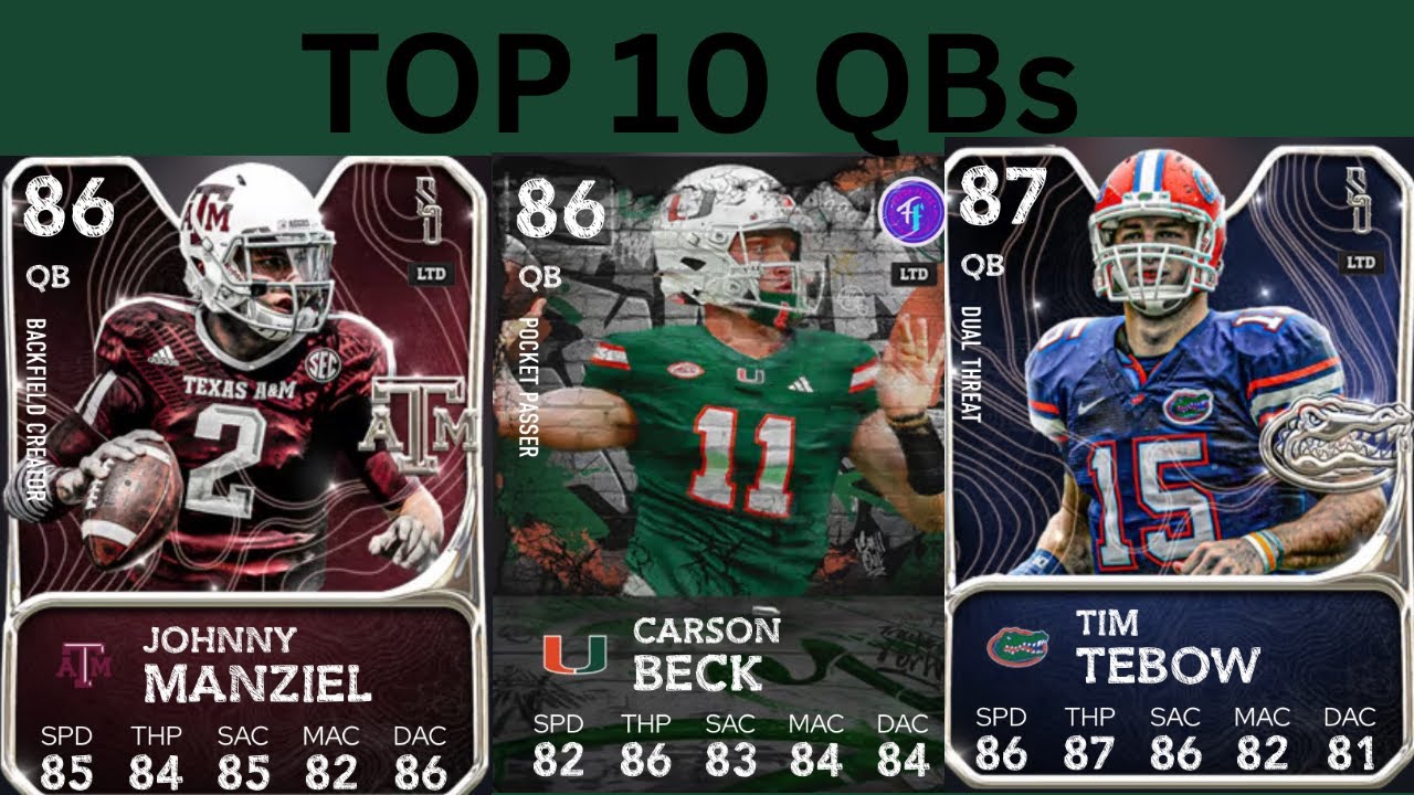 TOP 10 QBS IN COLLEGE FOOTBALL 26