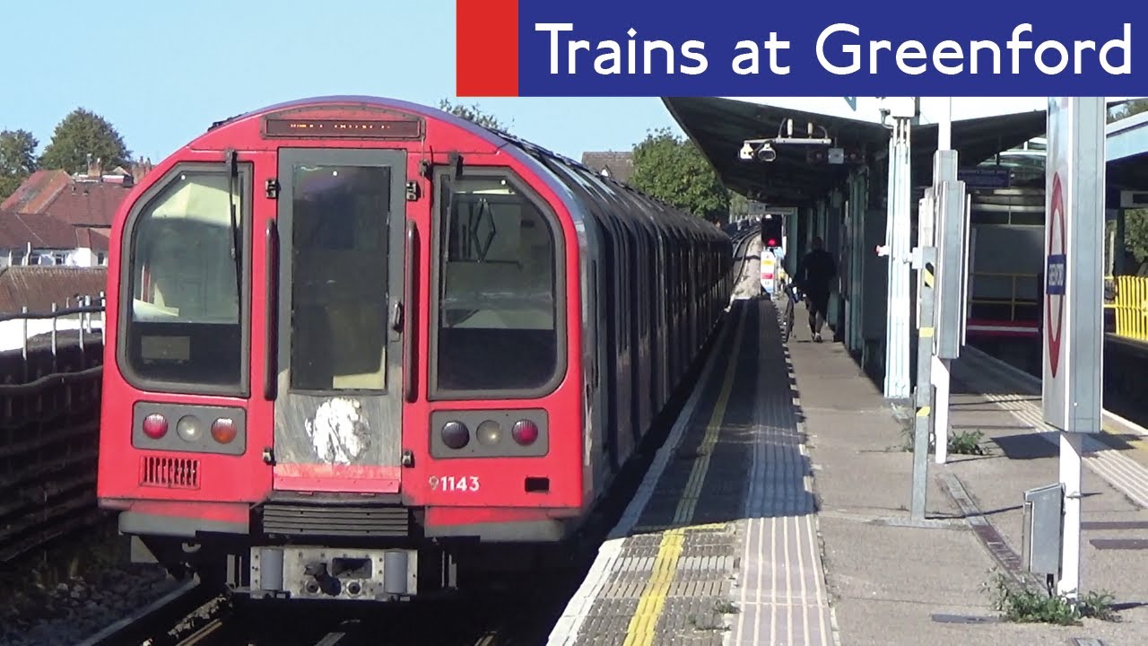 London Underground Central Line Trains At Greenford