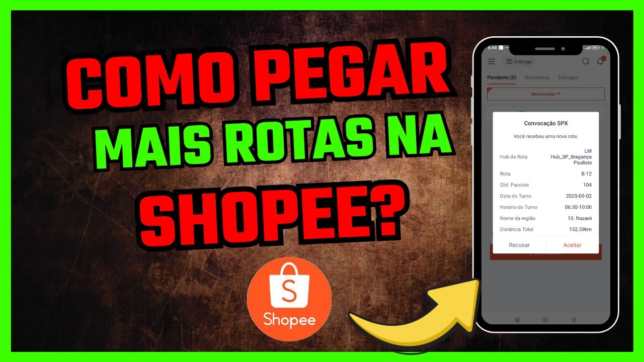 COMO PEGAR MAIS ROTA NA SHOPEE? APLICATIVO NÃO TOCA? FAÇA ISSO!