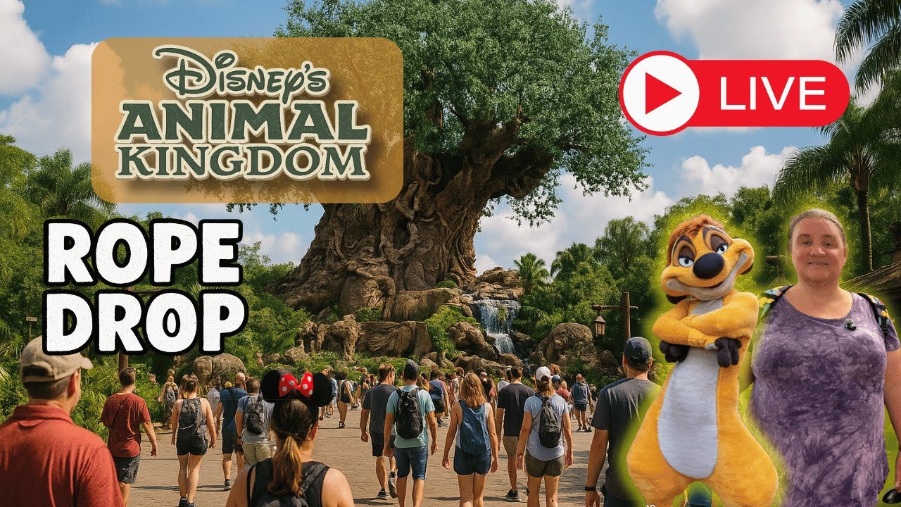 🔴 LIVE: Disney’s Animal Kingdom Morning Rope Drop! Flight of Passage, Everest, Lion King & Nemo