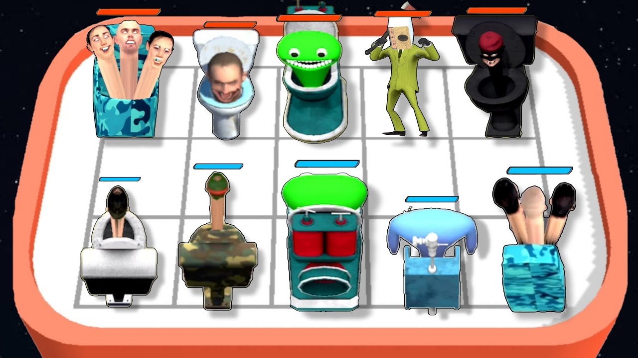 Skibidi Toilet Road Fight | Merge Toilet Monster Battle | Merge Master Gameplay Part 1