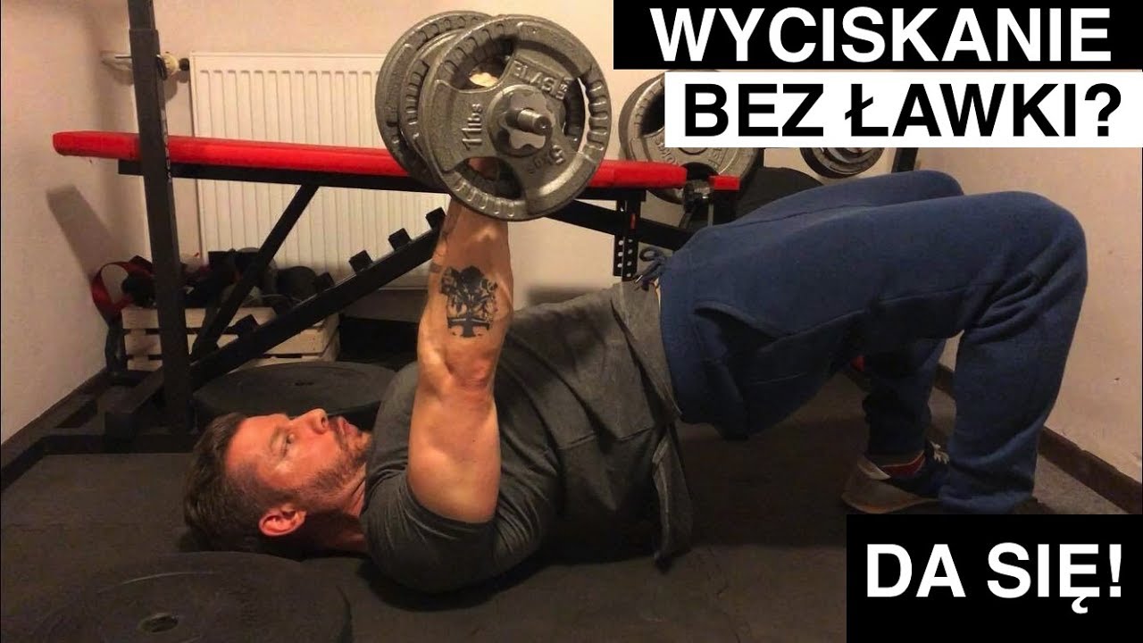 Wyciskanie na ławce bez ławki? Da się! Trenig klatki w domu