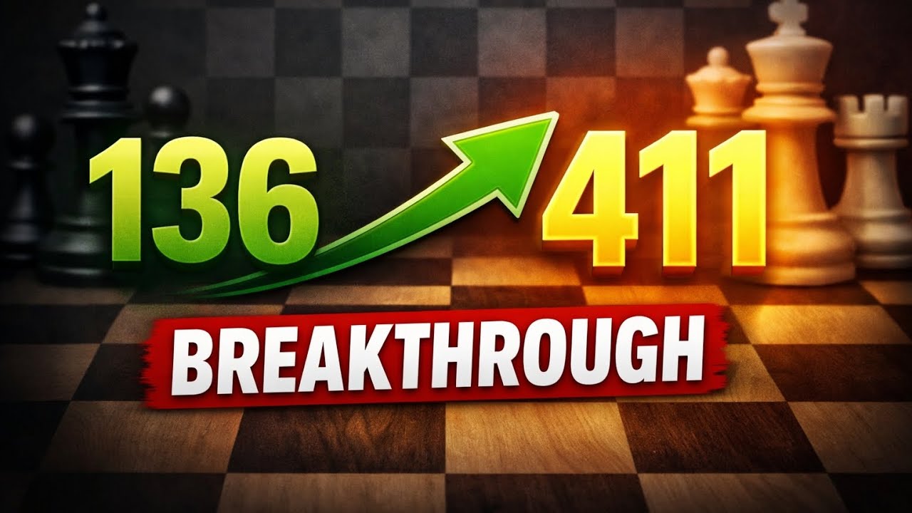 Climbed from 136 to 411 on Chess.com (Live Games)