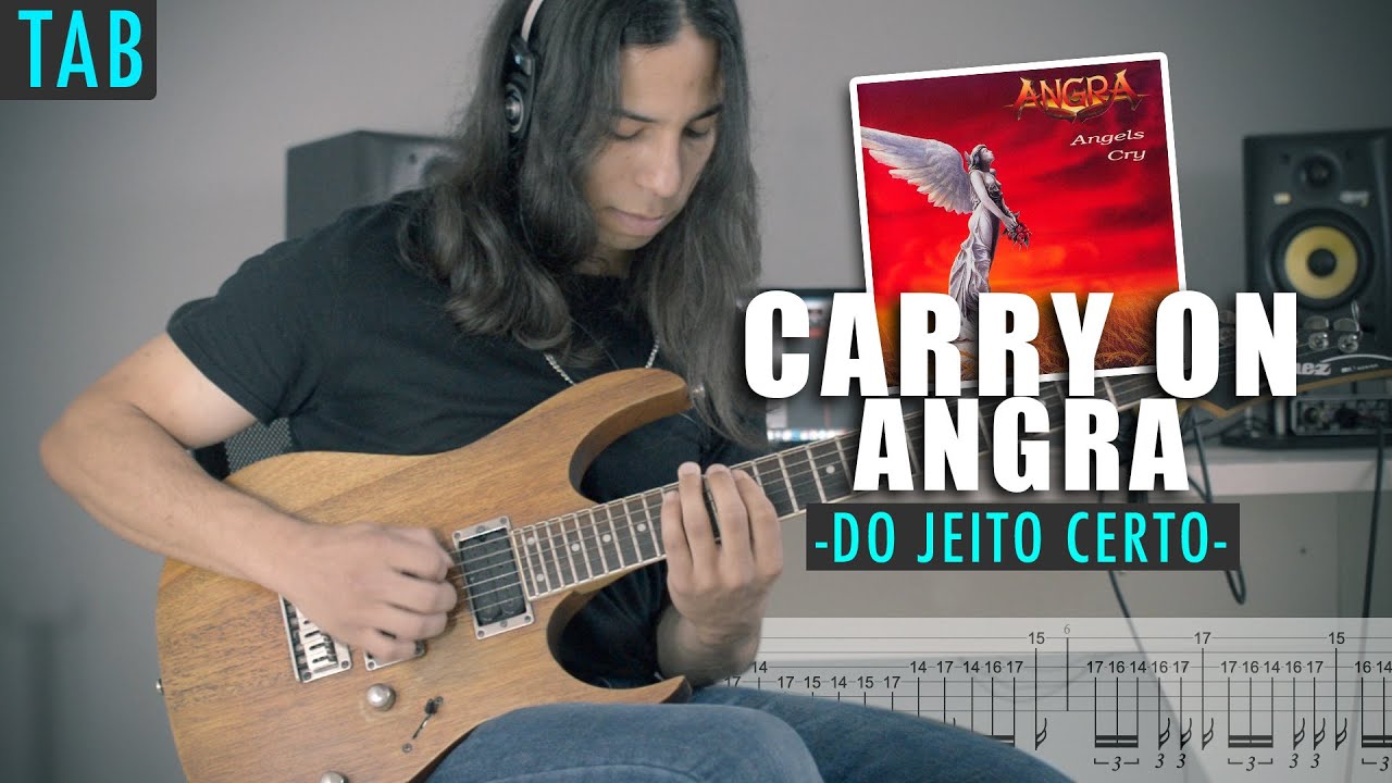 CARRY ON - Angra | Aula DEFINITIVA (Guitar solo + TAB)