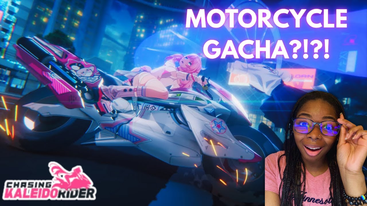 В этой новой игре Gacha есть МОТОЦИКЛЫ?! | Реакция на трейлер Chasing Kaleidorider