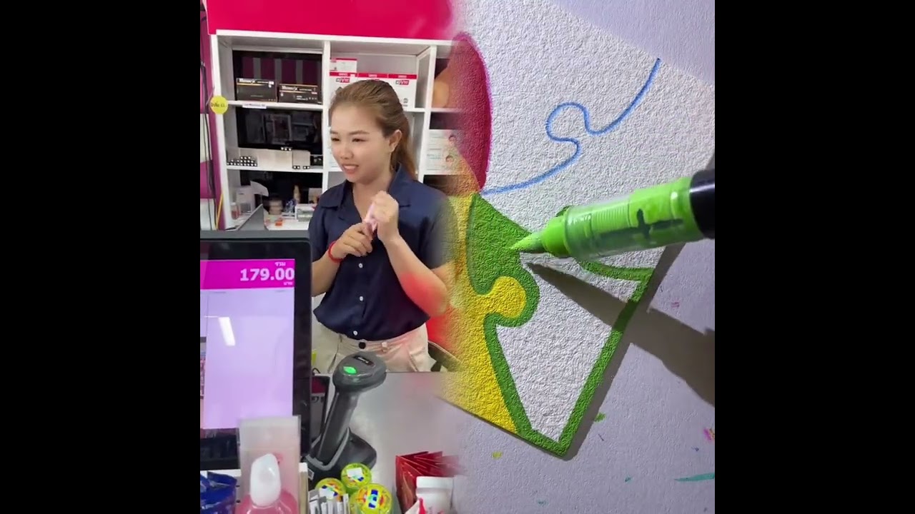 วิดีโอสั้นของอันนาช็อปบึงกาฬ เหมือนฉันเป็นการวาดภาพ  