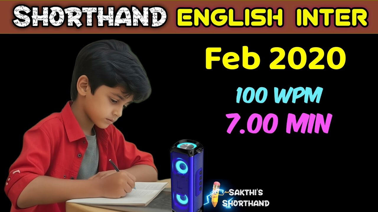 English inter Feb 2020 ✍️ 100 WPM ✏️ Book Speed