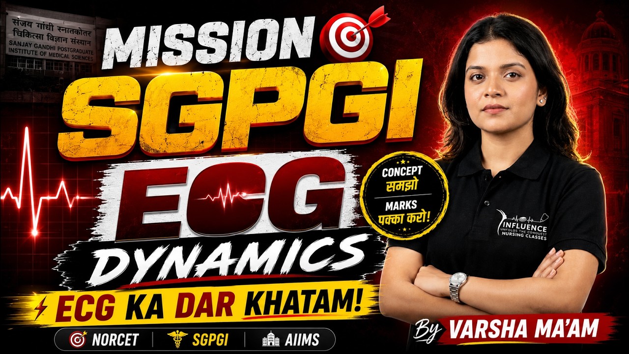 🔥 MISSION SGPGI 🎯 | ECG MCQs For Nursing Officer Exams 🔥 #sgpgi #ecg #ecgclasses #nursingofficer