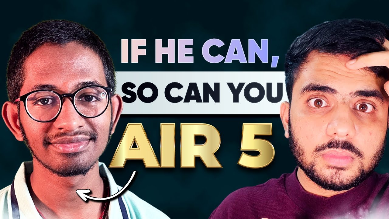 Why AIR 5 is INDIA's The Most Innocent  IIT-JEE Topper ?