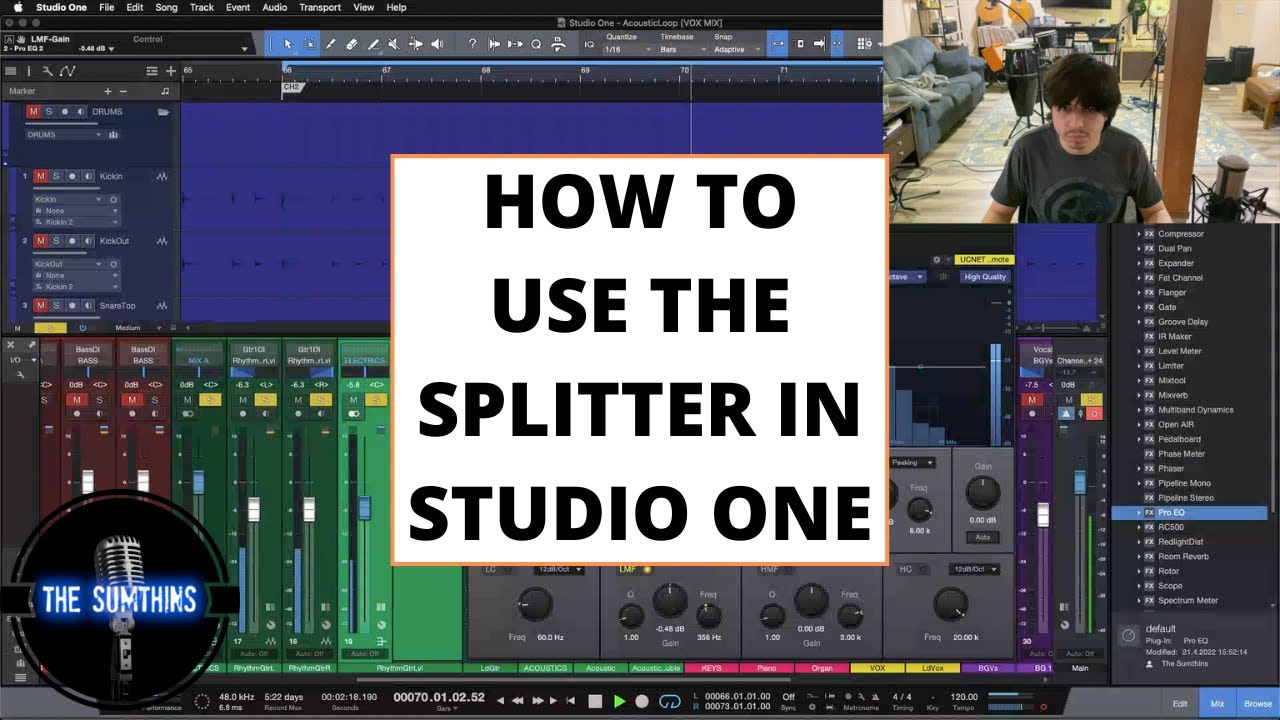 How To Use The Splitter Tool In Presonus Studio One