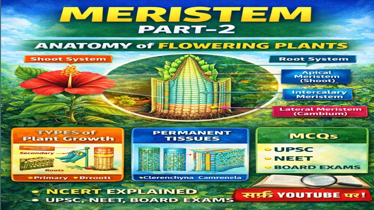 Meristem Part 2 (Anatomy of flowering plants) 