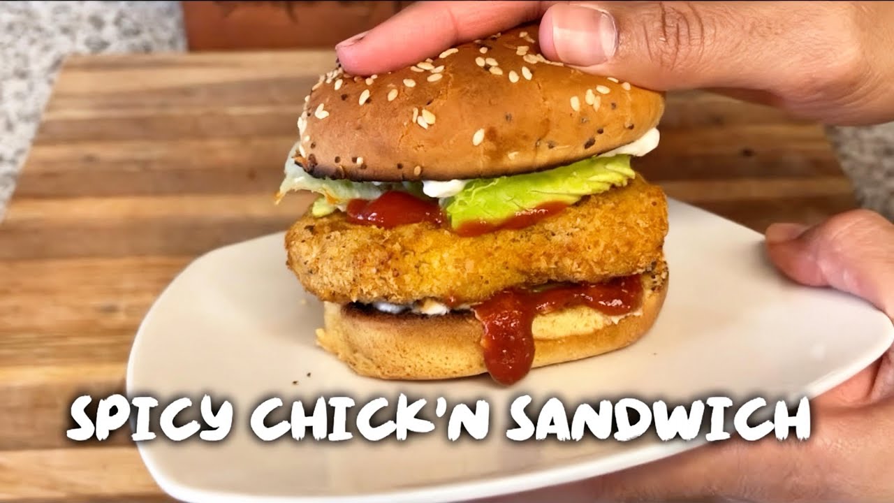 Easy Vegan Spicy Chick’n Sandwich (Ready in 30 Minutes!)