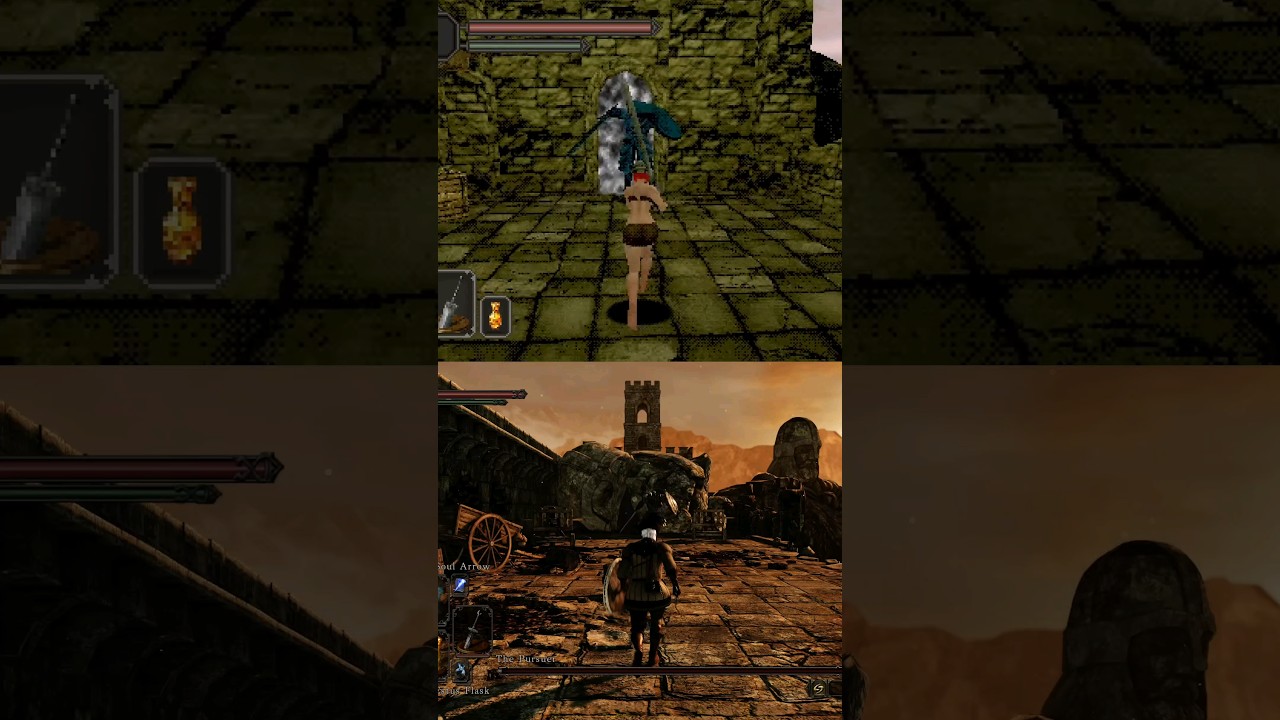 PS1 vs PS5 - Dark Souls 2 Pursuer