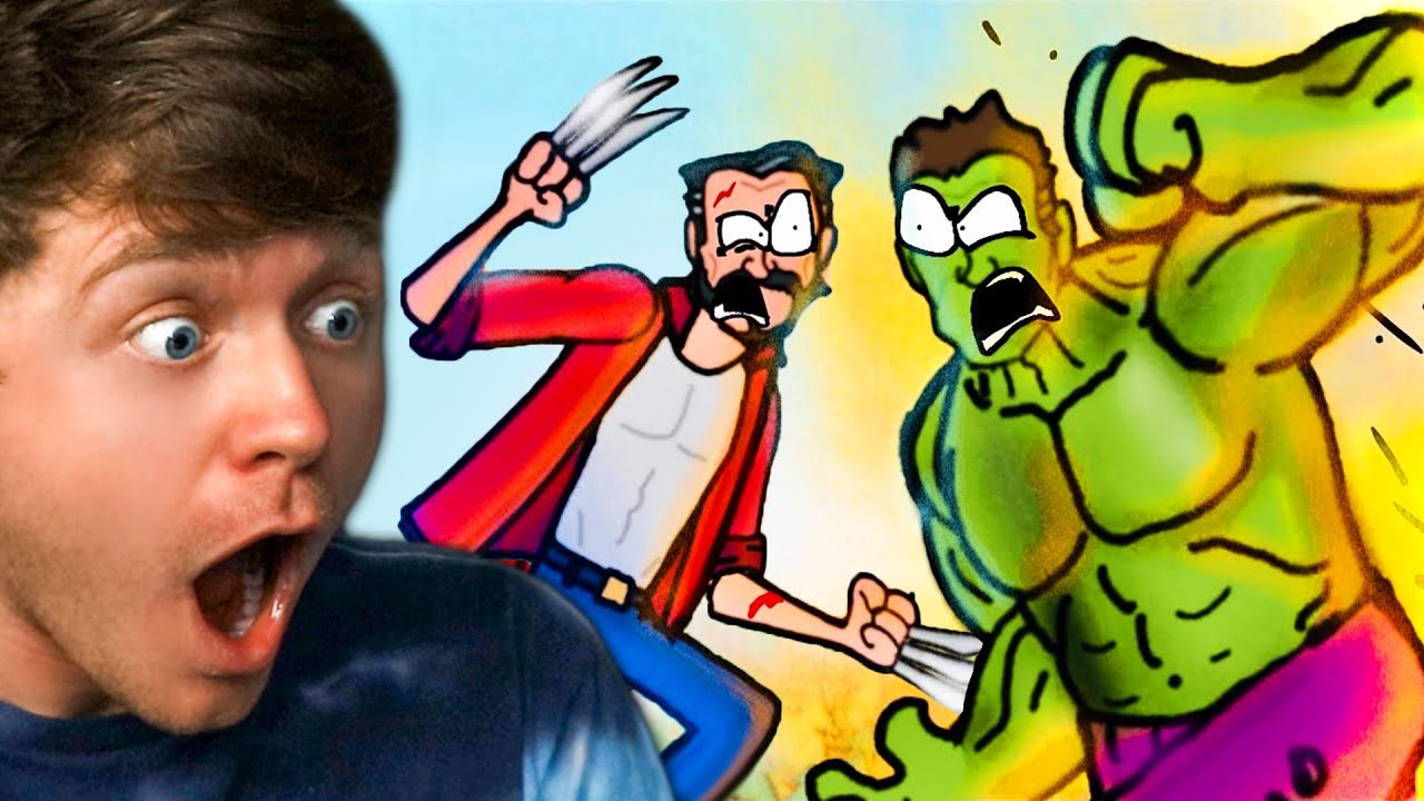 Reacting to HULK vs WOLVERINE! (Epic Battle)