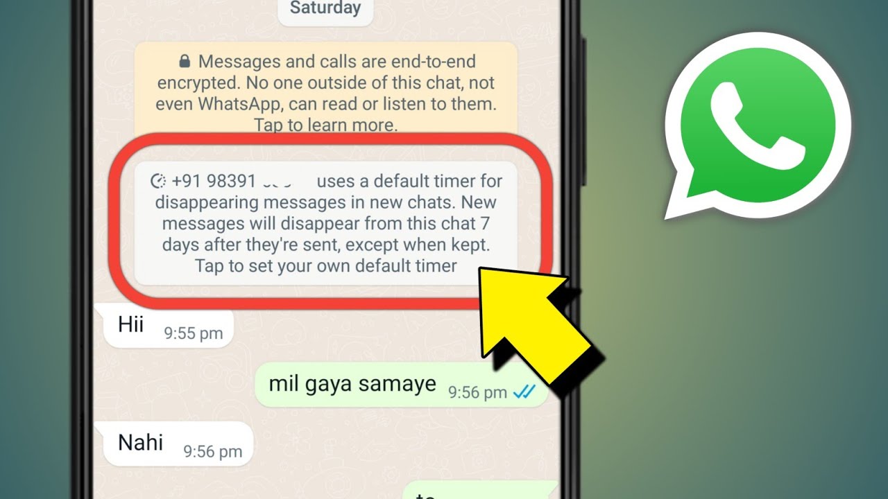 Use A Default Timer For Disappearing Messages In Whatsapp
