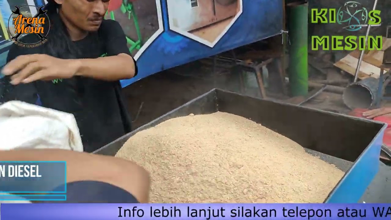 Penghalusan Dedak Kasar Jadi Halus Untuk Pakan Ternak Mesin Penggiling Dedak Kasar