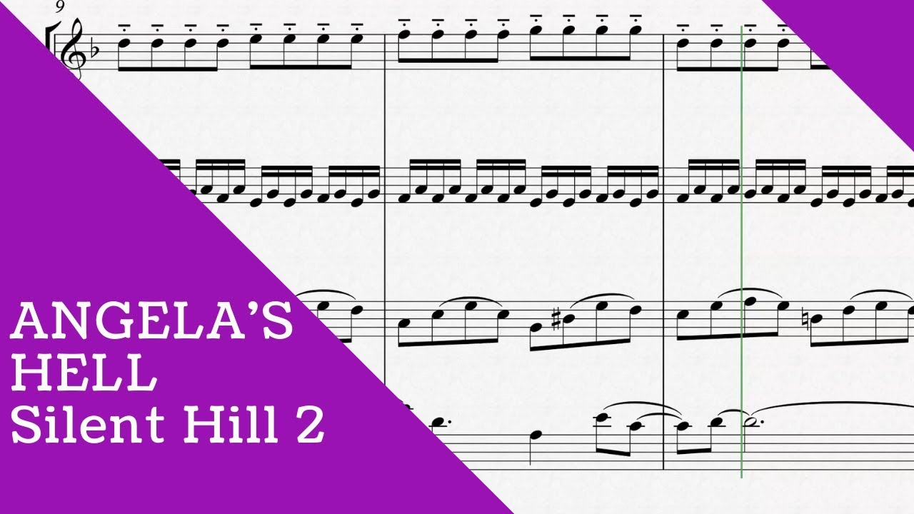 SILENT HILL 2 OST Angela's Hell for STRING QUARTET (SHEET MUSIC)