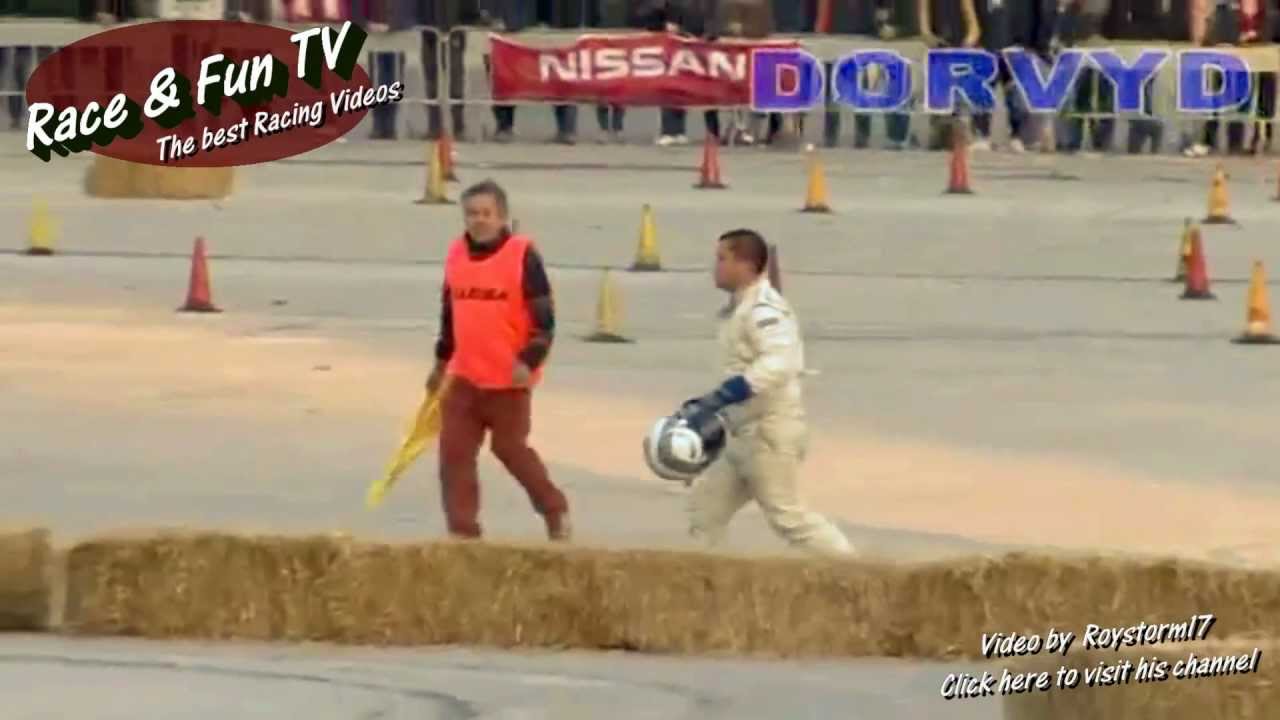 Fiat X1/9 Doing a extreme hot lap and crash