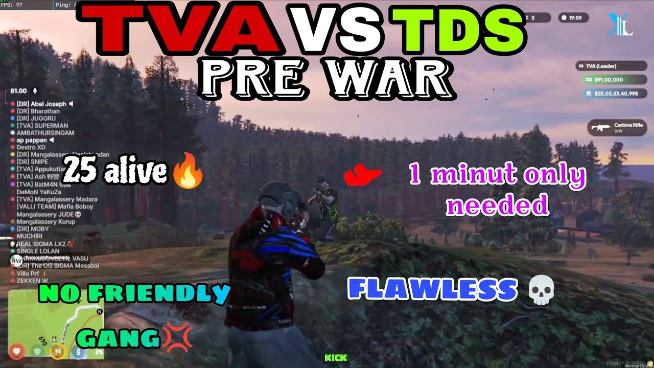 TVA VS TDS PRE WAR|Flawless🔥|10sec needed|kidilam kali|0 down 