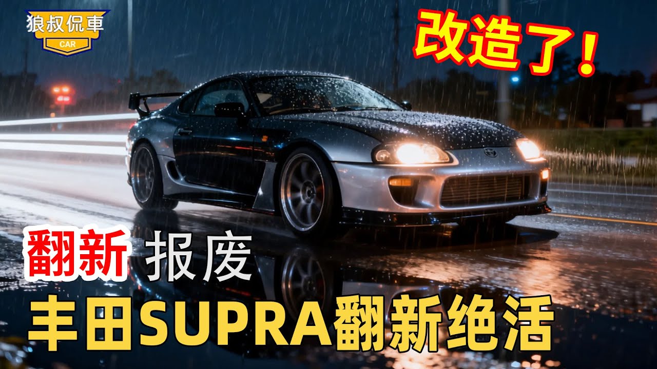 【報廢豐田supra翻新】90年代的豐田supra事故車，修復後比現代跑車驚艷，這個絕活竟然賣出天價！