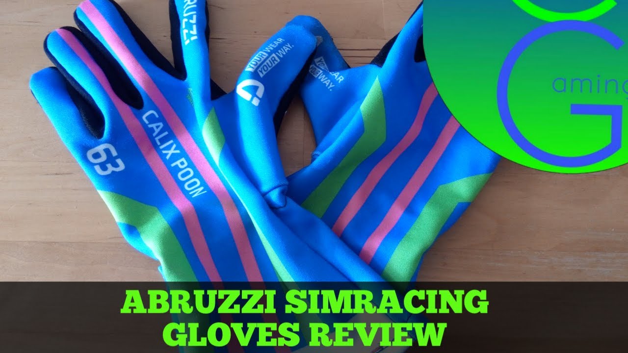 ABRUZZI SIMRACING GLOVES REVIEW by CALIOTHGAMING !!!