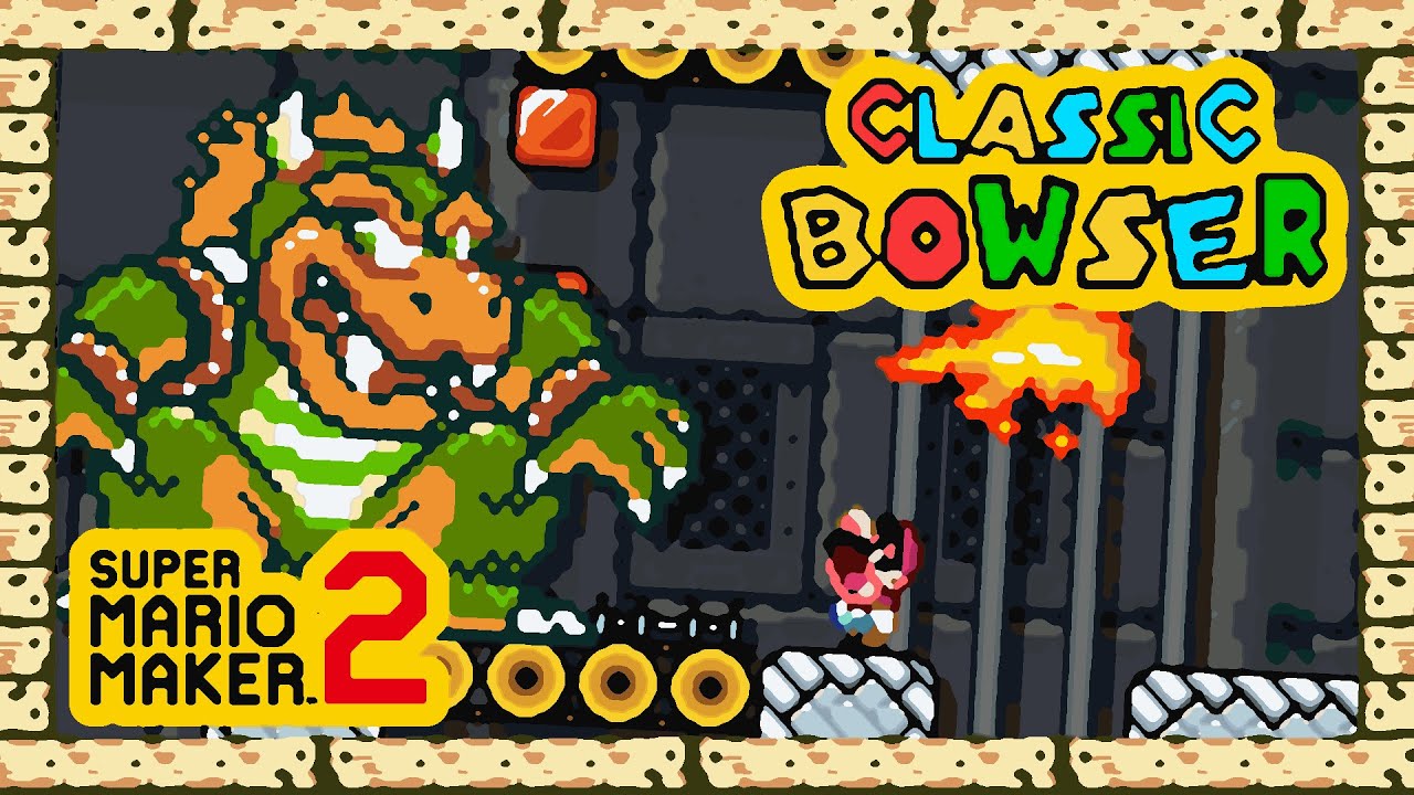 What if Bowser had his Classic Design in SMM2 (SMW Bowser Mod)