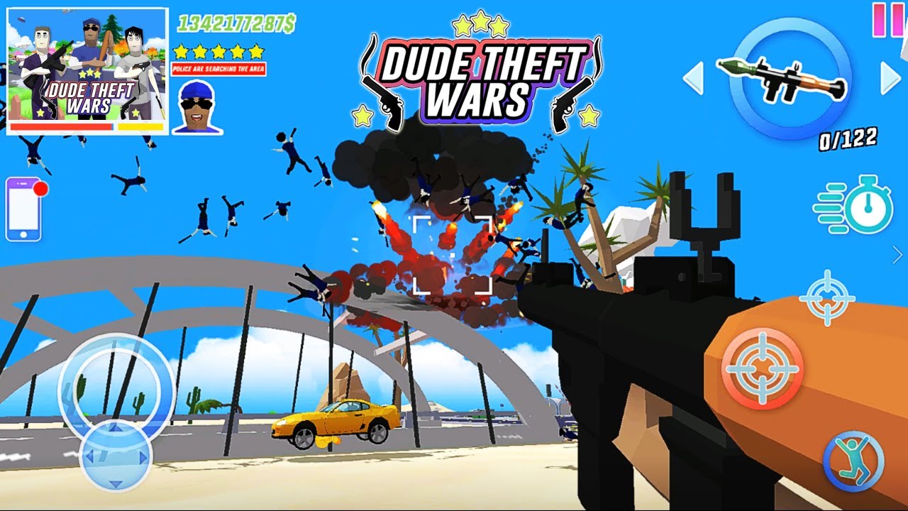 Dude Theft Wars New Update ( Mod Gameplay ) Part 3