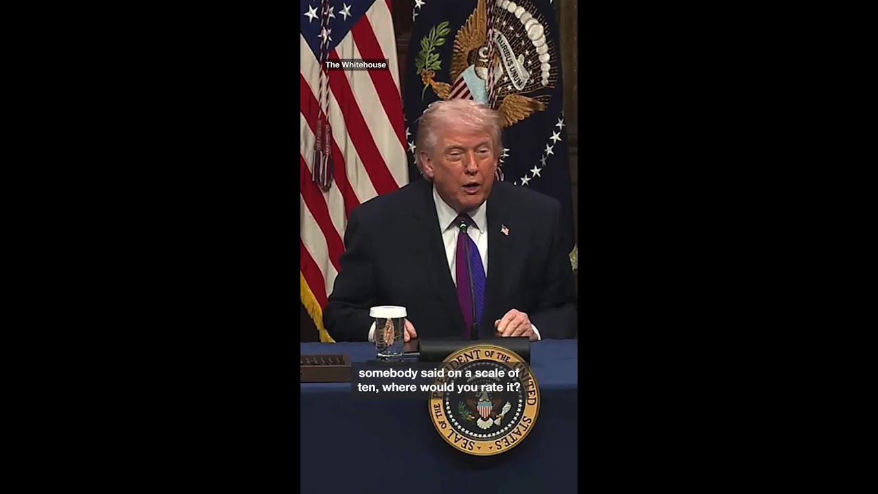 Trump says he'd rate Iran war a 