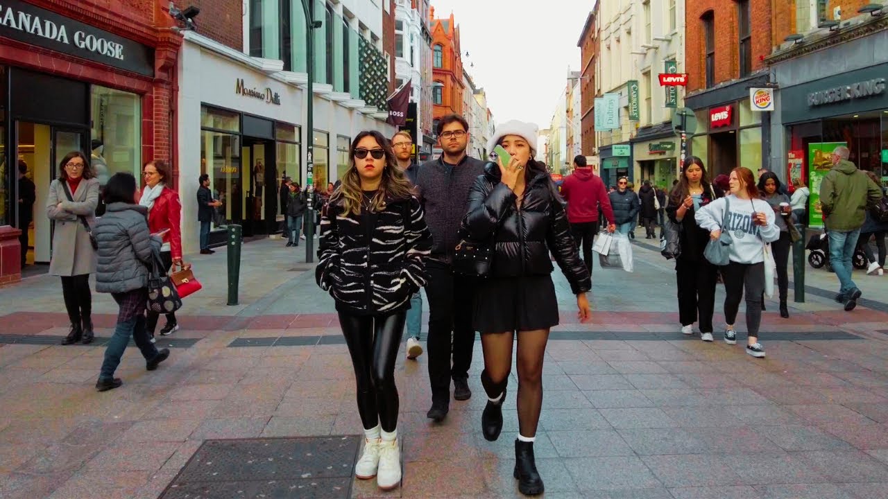 DUBLIN IRELAND Saturday After 4pm October Walking Tour in 4K