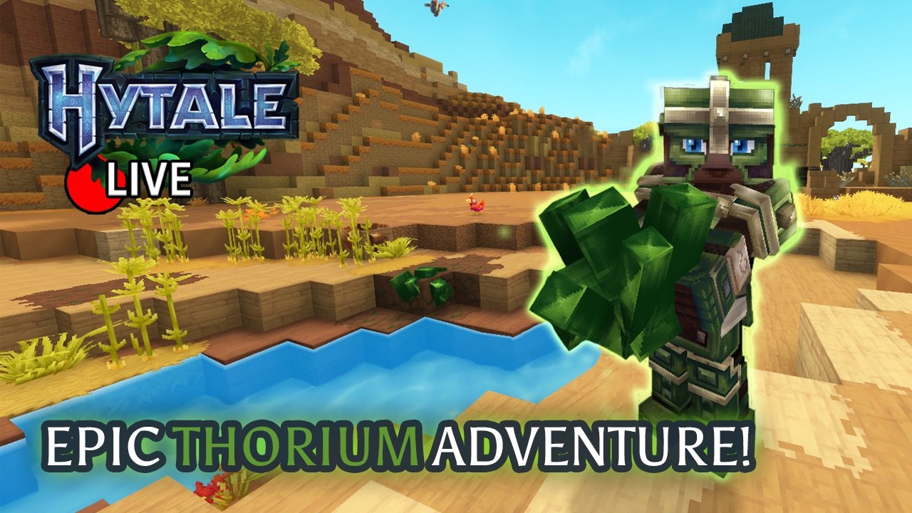 Granny's Hunting Thorium in the DEADLY Hytale Desert!