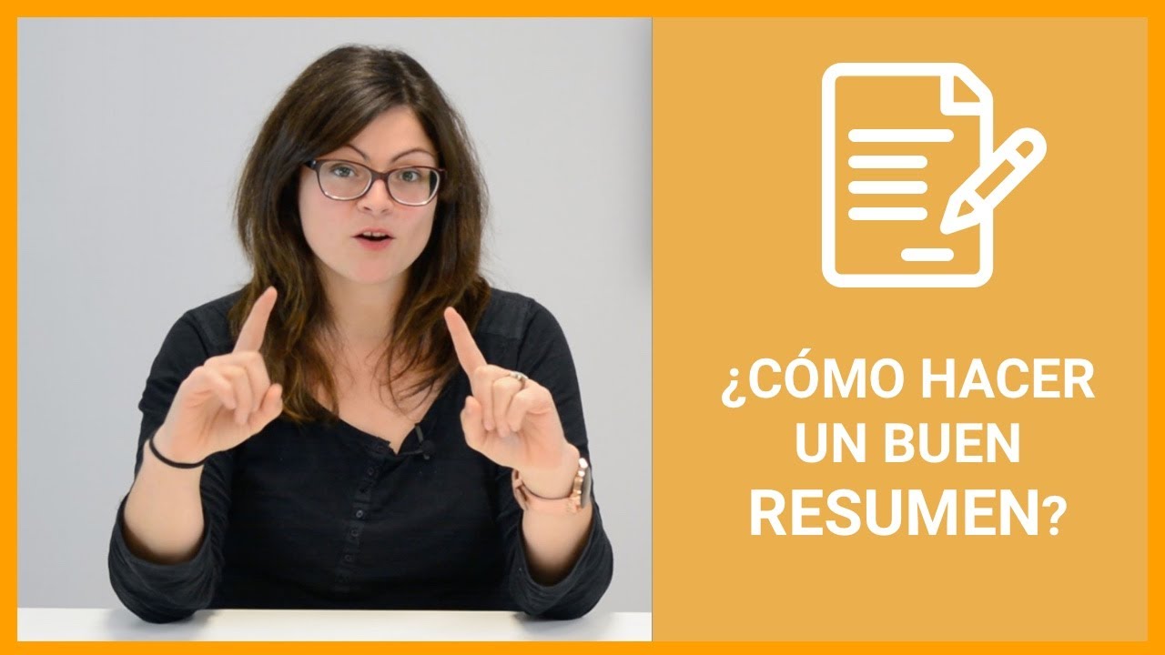 C&oacute;mo hacer un resumen